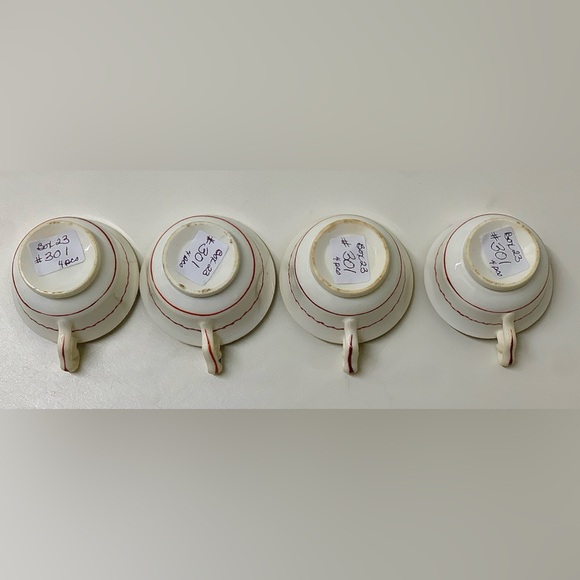 19th Century Antique Gaudy Welsh Grape Pattern (lot of 4) Miniature Cups - Picture 10 of 16